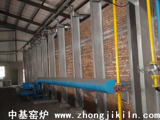 預熱段攪拌風系統(tǒng)一角