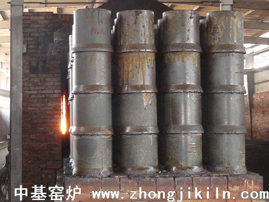碳化硅罐海綿鐵隧道窯一角