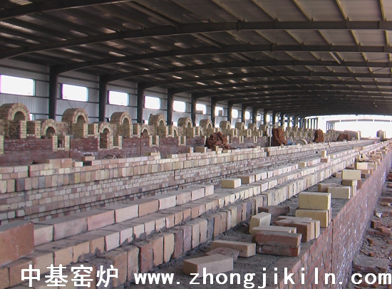 煉鋼海綿鐵隧道窯培燒段品型結(jié)構(gòu)全景